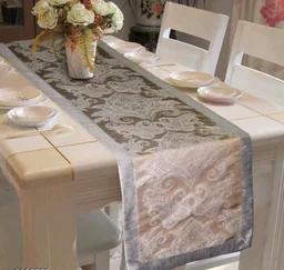 ELITE jacquard Design Polyster Table Runner - Polyster, Jacquard, Pack of1